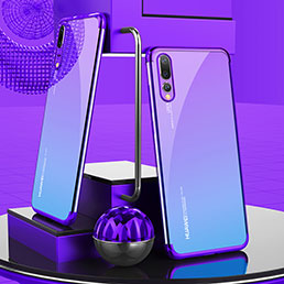 Etui Ultra Fine TPU Souple Transparente T07 pour Huawei P20 Pro Violet