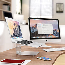 Support Ordinateur Portable Universel S09 pour Apple MacBook Air 11 pouces Argent