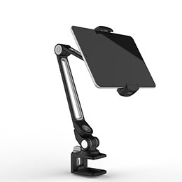 Support de Bureau Support Tablette Flexible Universel Pliable Rotatif 360 T43 pour Apple iPad Mini 3 Noir