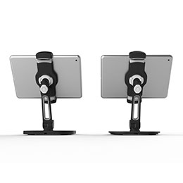 Support de Bureau Support Tablette Flexible Universel Pliable Rotatif 360 T47 pour Apple iPad Mini 3 Noir