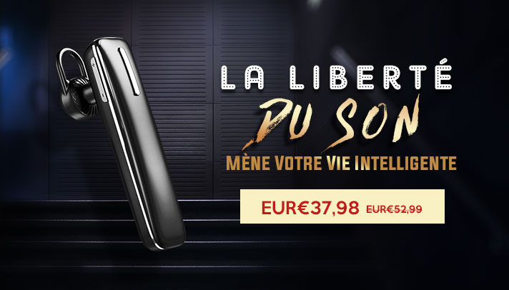 Ecouteur Casque Sport Bluetooth Stereo Intra-auriculaire Sans fil Oreillette H49 Noir