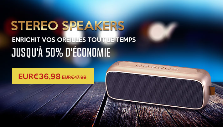 Mini Haut Parleur Enceinte Portable Sans Fil Bluetooth Haut-Parleur S09 Marron