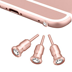 Bouchon Anti-poussiere Jack 3.5mm Android Apple Universel D02 pour Samsung Galaxy S21 Ultra 5G Or Rose