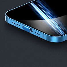 Bouchon Anti-poussiere Lightning USB Jack H01 pour Apple iPhone SE3 (2022) Bleu