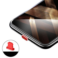 Bouchon Anti-poussiere Lightning USB Jack H02 pour Apple iPhone 11 Pro Max Rouge