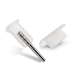 Bouchon Anti-poussiere Lightning USB Jack J03 pour Apple iPhone 11 Pro Max Blanc