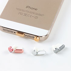 Bouchon Anti-poussiere Lightning USB Jack J05 pour Apple iPhone 5S Argent