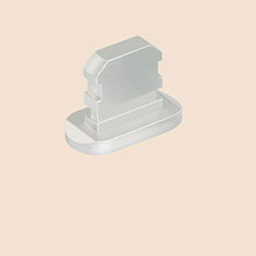 Bouchon Anti-poussiere Lightning USB Jack J06 pour Apple iPhone 7 Argent