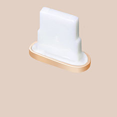 Bouchon Anti-poussiere Lightning USB Jack J07 pour Apple iPhone 12 Mini Or