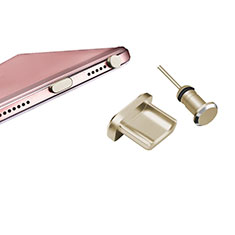 Bouchon Anti-poussiere USB-B Jack Android Universel H01 pour Huawei Ascend P7 Or