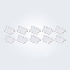 Bouchon Anti-poussiere USB-C Jack Type-C Universel 10PCS H01 pour Samsung Galaxy Xcover 3 SM-G388f SM-G389f Blanc