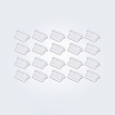 Bouchon Anti-poussiere USB-C Jack Type-C Universel 20PCS pour Huawei Y8p Blanc