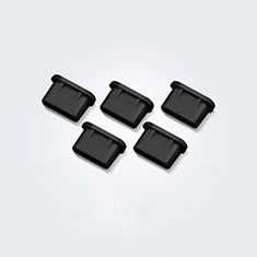 Bouchon Anti-poussiere USB-C Jack Type-C Universel 5PCS H01 pour Wiko Slide Noir