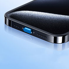 Bouchon Anti-poussiere USB-C Jack Type-C Universel H01 pour Motorola Moto G9 Plus Bleu