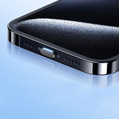 Bouchon Anti-poussiere USB-C Jack Type-C Universel H01 pour Huawei Nova Smart Gris Fonce