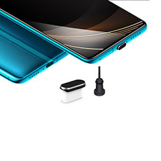 Bouchon Anti-poussiere USB-C Jack Type-C Universel H03 pour Samsung Galaxy S6 SM-G920 Noir