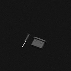 Bouchon Anti-poussiere USB-C Jack Type-C Universel H04 pour Wiko Slide Noir