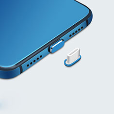Bouchon Anti-poussiere USB-C Jack Type-C Universel H07 pour Samsung Galaxy Trend Lite S7390 S7392 Bleu