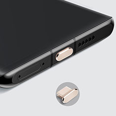 Bouchon Anti-poussiere USB-C Jack Type-C Universel H08 pour Samsung Galaxy J5 2017 Version Americaine Or