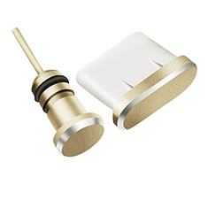 Bouchon Anti-poussiere USB-C Jack Type-C Universel H09 pour Apple iPhone 15 Or