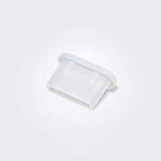 Bouchon Anti-poussiere USB-C Jack Type-C Universel H11 pour Apple iPhone 15 Blanc