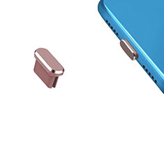 Bouchon Anti-poussiere USB-C Jack Type-C Universel H13 pour Microsoft Lumia 650 Or Rose