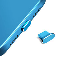 Bouchon Anti-poussiere USB-C Jack Type-C Universel H14 pour Samsung Galaxy S I9000 Plus I9001 Bleu