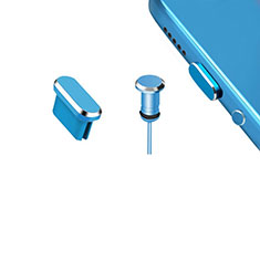 Bouchon Anti-poussiere USB-C Jack Type-C Universel H15 pour Samsung Galaxy Xcover 3 SM-G388f SM-G389f Bleu