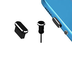 Bouchon Anti-poussiere USB-C Jack Type-C Universel H15 pour Huawei Nova 3e Noir