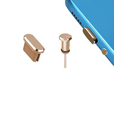 Bouchon Anti-poussiere USB-C Jack Type-C Universel H15 pour Xiaomi Redmi Note Prime Or