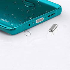 Bouchon Anti-poussiere USB-C Jack Type-C Universel H16 pour Samsung Galaxy M04 Argent