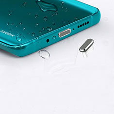 Bouchon Anti-poussiere USB-C Jack Type-C Universel H16 pour Samsung Galaxy M04 Gris Fonce