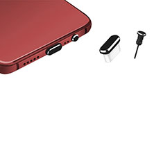 Bouchon Anti-poussiere USB-C Jack Type-C Universel H17 pour Apple iPhone 15 Noir