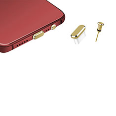 Bouchon Anti-poussiere USB-C Jack Type-C Universel H17 pour Apple iPhone 15 Or