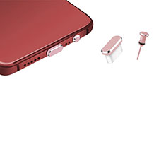 Bouchon Anti-poussiere USB-C Jack Type-C Universel H17 pour Apple iPhone 15 Plus Or Rose