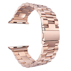 Bracelet Metal Acier Inoxydable pour Apple iWatch 2 42mm Or Rose