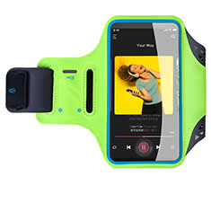 Brassard Sport Housse Universel G03 pour Nokia X7 Vert