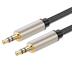 Cable Auxiliaire Audio Stereo Jack 3.5mm Male vers Male A03 pour Samsung Galaxy Book Flex 13.3 NP930QCG Gris