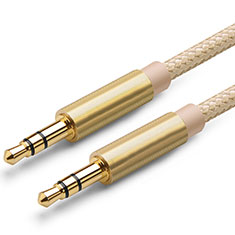 Cable Auxiliaire Audio Stereo Jack 3.5mm Male vers Male A04 pour Huawei Honor MagicBook 15 Or