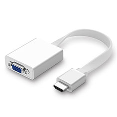 Cable HDMI Male vers VGA H01 pour Apple MacBook Air 11 Blanc