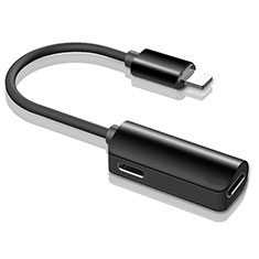 Cable Lightning USB H01 pour Apple iPhone 12 Max Noir