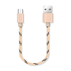 Cable Micro USB Android Universel 25cm S05 Or