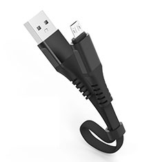 Cable Micro USB Android Universel 30cm S03 pour Samsung Galaxy S21 5G Noir