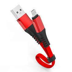 Cable Micro USB Android Universel 30cm S03 pour Samsung Galaxy A21 Rouge