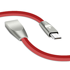 Cable Micro USB Android Universel M02 pour Oneplus Nord N100 Rouge