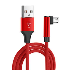 Cable Micro USB Android Universel M04 pour Samsung Galaxy S7 Edge G935F Rouge