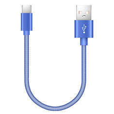Cable Type-C Android Universel 20cm S02 Bleu