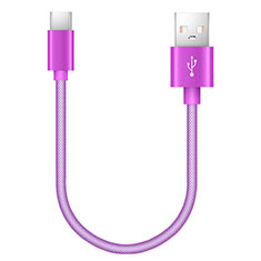 Cable Type-C Android Universel 20cm S02 pour Oppo Find X2 Lite Violet