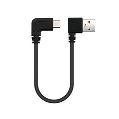 Cable Type-C Android Universel 25cm S03 pour Oppo A2 5G Noir