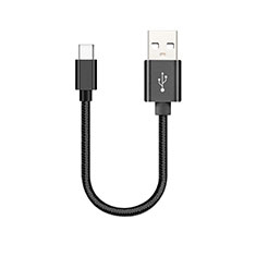 Cable Type-C Android Universel 30cm S05 pour Apple iPhone 15 Pro Noir